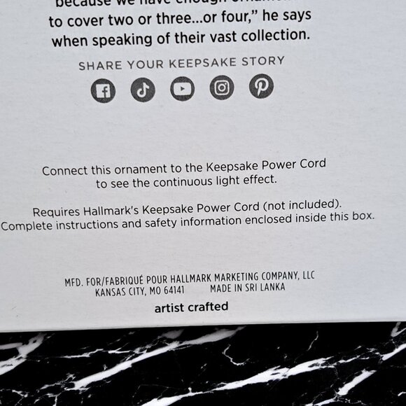 NIB 2024 Hallmark Keepsake Holiday Lighthouse Ornament - 13th in Series - Picture 7 of 12